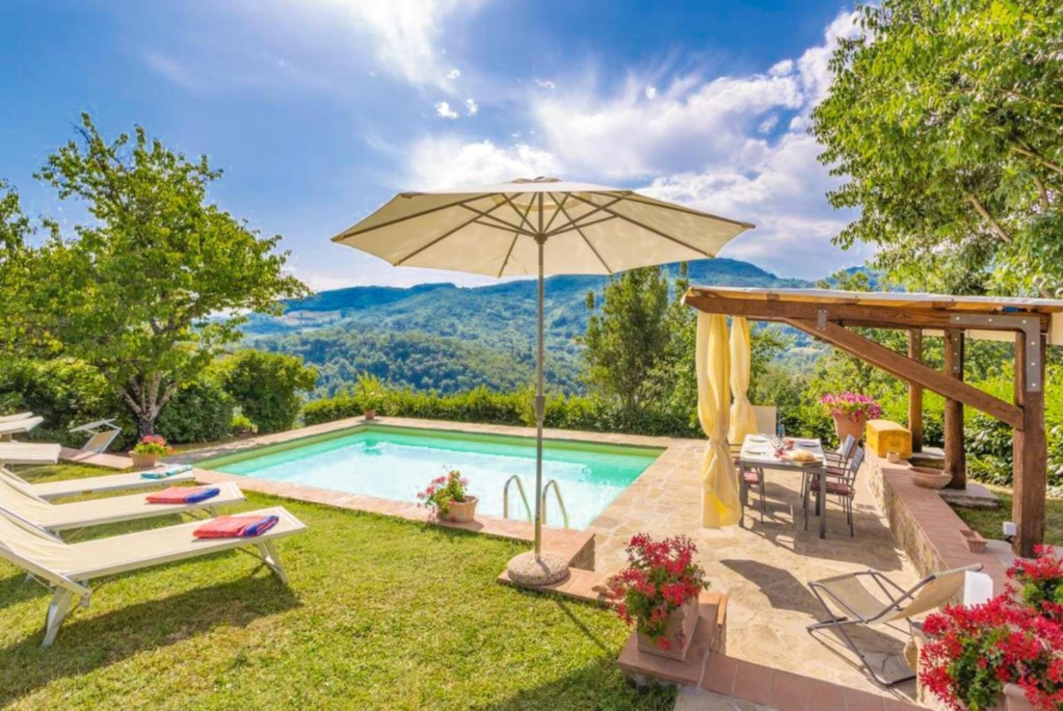 Villa Il Castello Ortignano Raggiolo Bagian luar foto